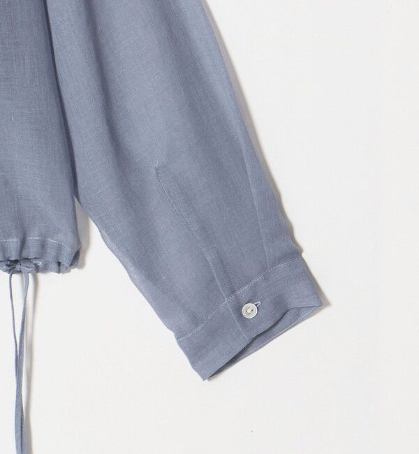 BEAUTY&YOUTH UNITED ARROWS「シアー ドローストリング オープンカラーシャツ」|シャツ・ブラウス|