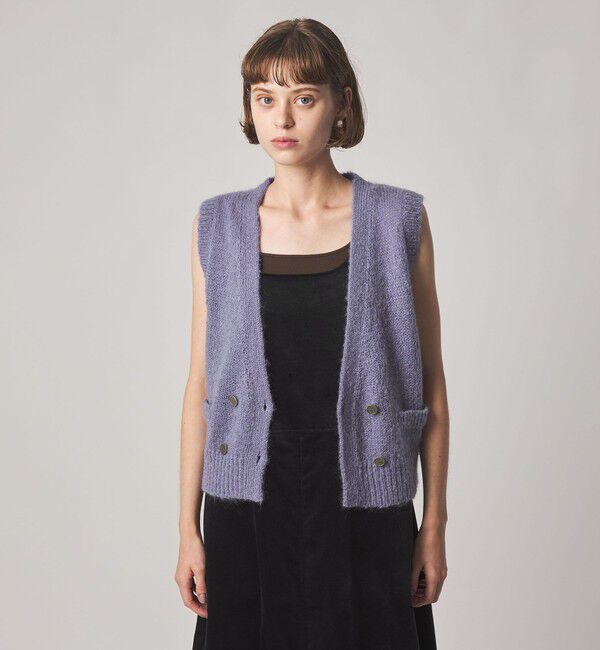 STEVEN ALAN「＜Steven Alan＞ウール モヘヤ ナイロン ダブルボタン ベスト」|ベスト・ジレ|LILAC