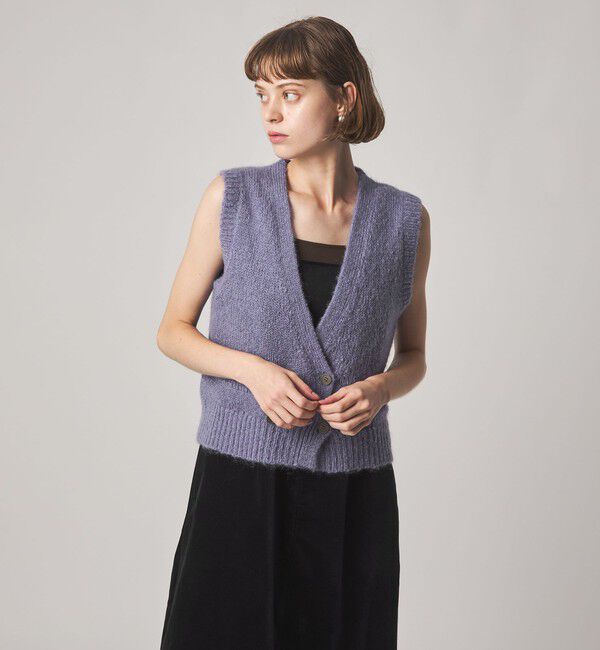 STEVEN ALAN「＜Steven Alan＞ウール モヘヤ ナイロン ダブルボタン ベスト」|ベスト・ジレ|