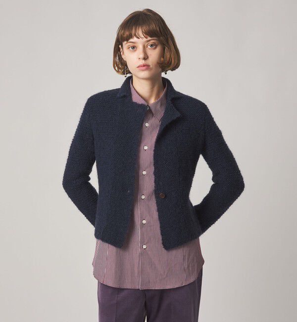 STEVEN ALAN「＜Steven Alan＞ウール モヘヤ ナイロン ボタン カーディガン」|カーディガン|
