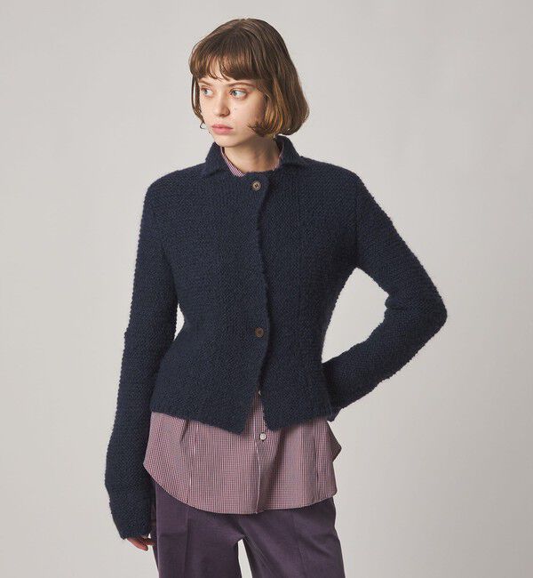 STEVEN ALAN「＜Steven Alan＞ウール モヘヤ ナイロン ボタン カーディガン」|カーディガン|