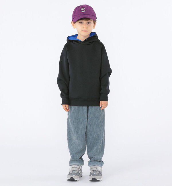 SHIPS KIDS「SHIPS KIDS:100～130cm /〈多機能〉ダブル ニット フード パーカー」|パーカー|