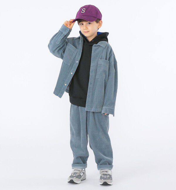 SHIPS KIDS「SHIPS KIDS:100～130cm /〈多機能〉ダブル ニット フード パーカー」|パーカー|