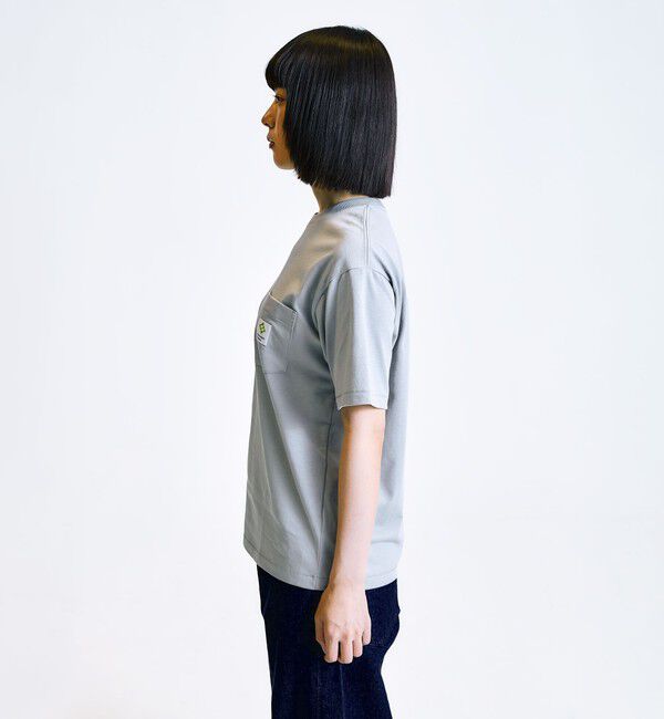 SHIPS「City Ambient Products: スクエアロゴ ポケット Tシャツ」|Tシャツ・カットソー|