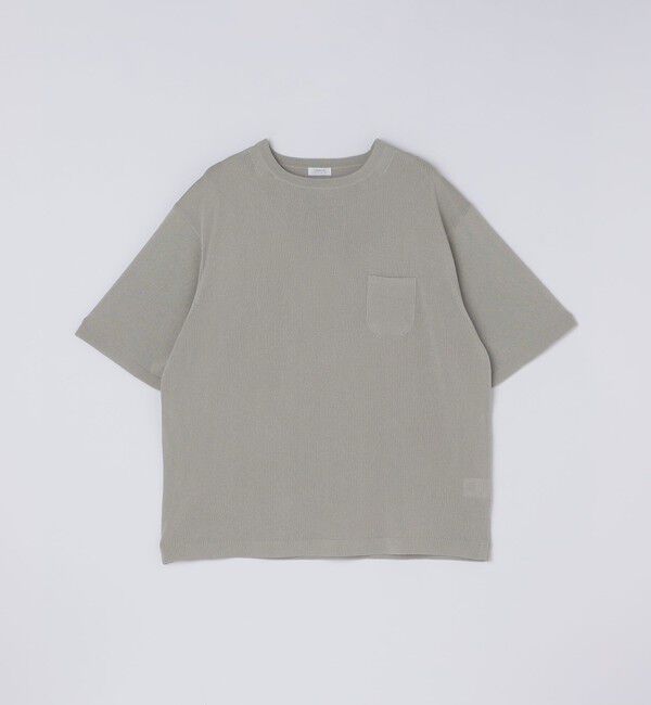 SHIPS「crepuscule: JAPANESE PAPRER KNIT TEE」|ニット・セーター|ミント