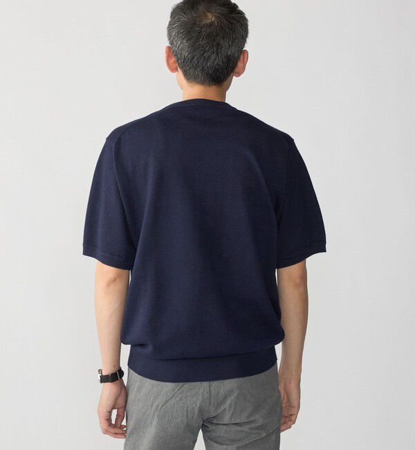 SHIPS「SHIPS:〈接触冷感/ 手洗い可能〉ラミー ニット Tシャツ」|ニット・セーター|