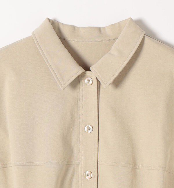 quaranciel「quaranciel:〈接触冷感/洗濯機可能〉天竺 フレンチスリーブ シャツ カットソー」|Tシャツ・カットソー|