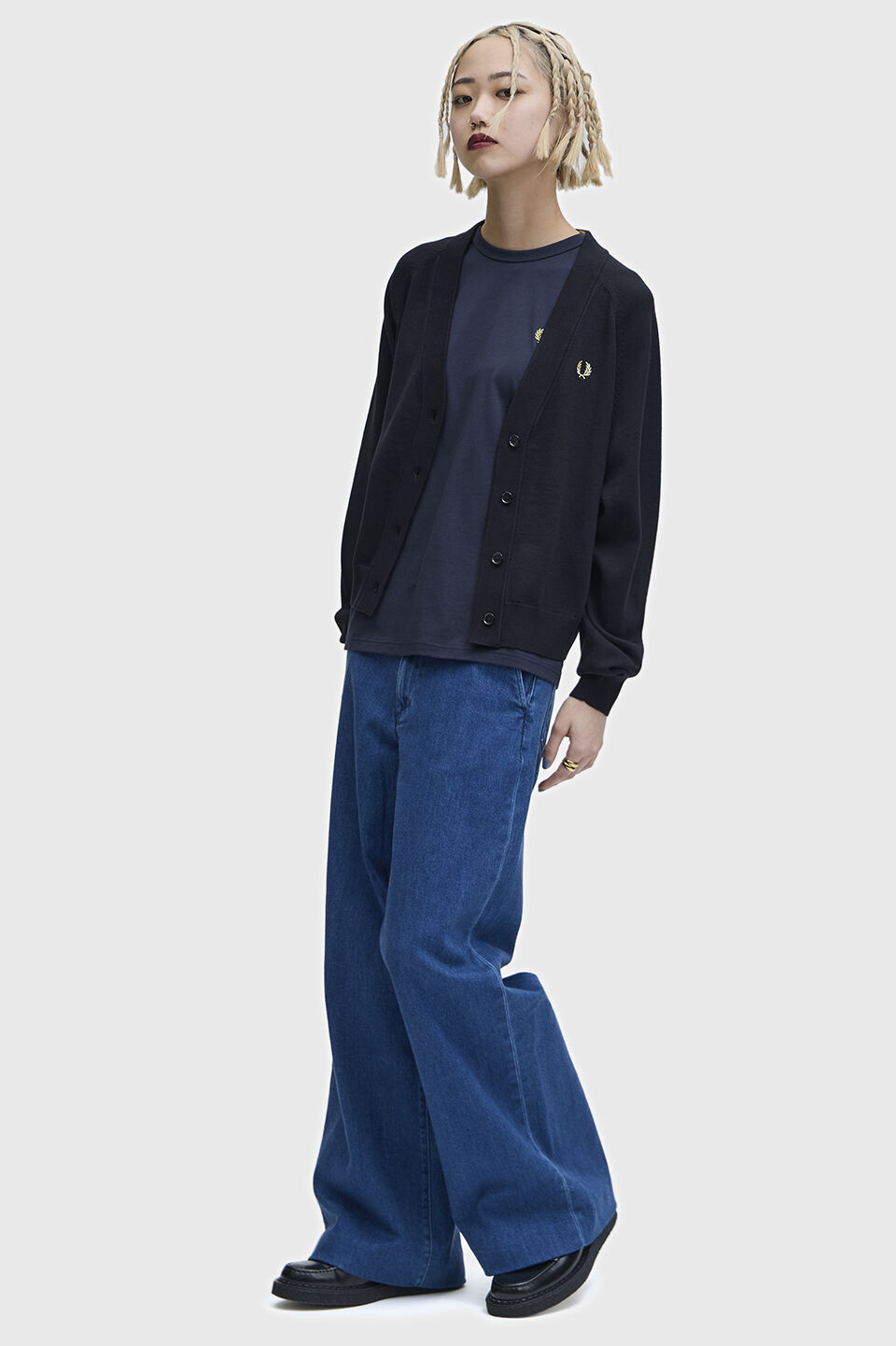 FRED PERRY 「V-Neck Cardigan／Vネックカーディガン」|カーディガン|