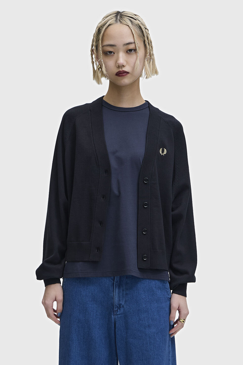 FRED PERRY 「V-Neck Cardigan／Vネックカーディガン」|カーディガン|