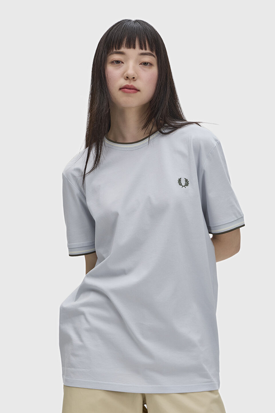 FRED PERRY 「Twin Tipped T-Shirt／ティップラインTシャツ M1588V」|Tシャツ・カットソー|