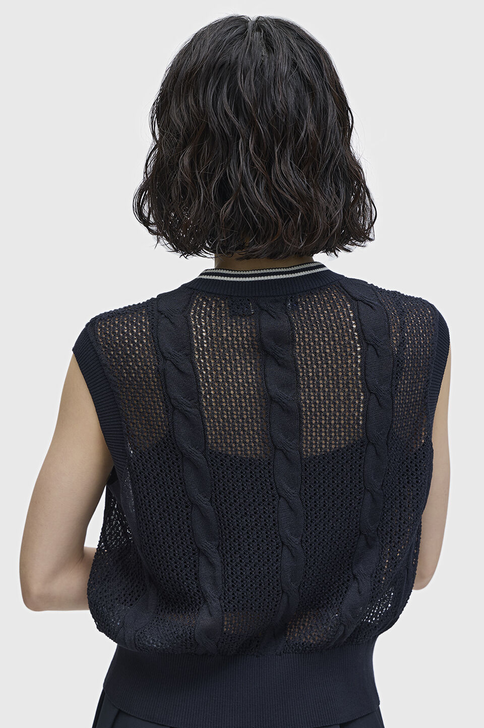 FRED PERRY 「Mesh Cable Knit Tank／メッシュケーブルニットタンクトップ」|その他|