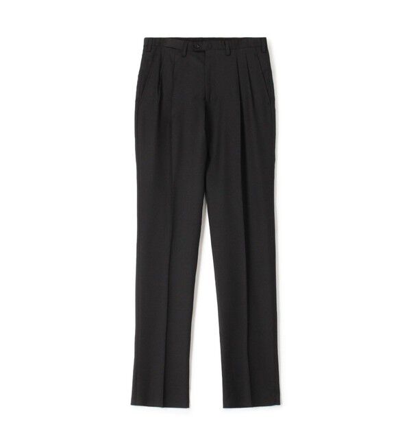 TOMORROWLAND MENS「ウールツイル 2プリーツスリムスラックス HORIZON TWILL E.Zegna」|スラックス|19 ブラック