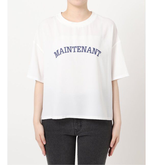 JOURNAL STANDARD relume「《追加3》2WAYジョーゼットロゴTEE」|Tシャツ・カットソー|