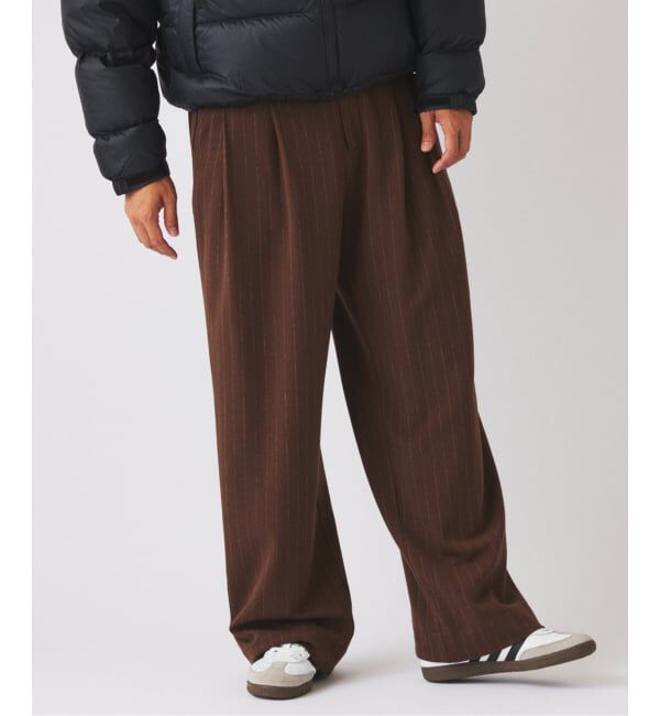JOURNAL STANDARD relume「ヒールカット ルーズ ストライプ スラックス」|スラックス|