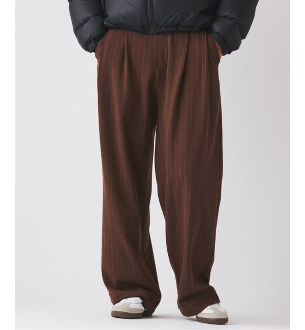 JOURNAL STANDARD relume「ヒールカット ルーズ ストライプ スラックス」|スラックス|