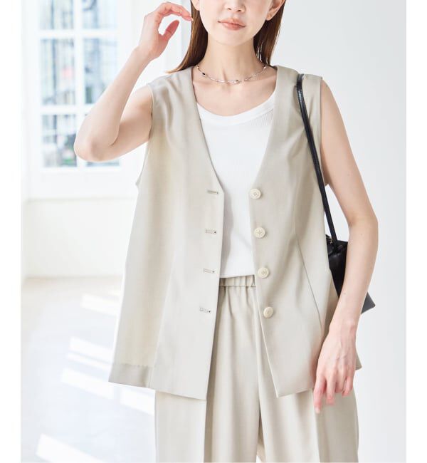 U by SPICK&SPAN「リネンライクウォッシャブルベスト」|その他|