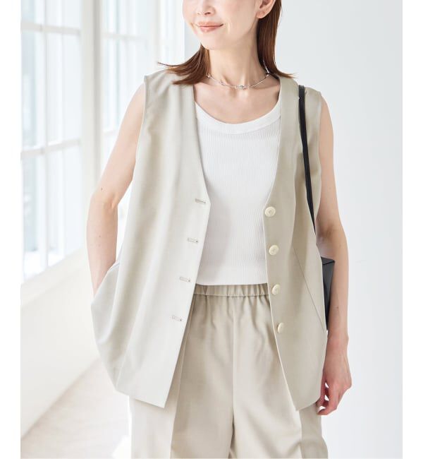 U by SPICK&SPAN「リネンライクウォッシャブルベスト」|その他|