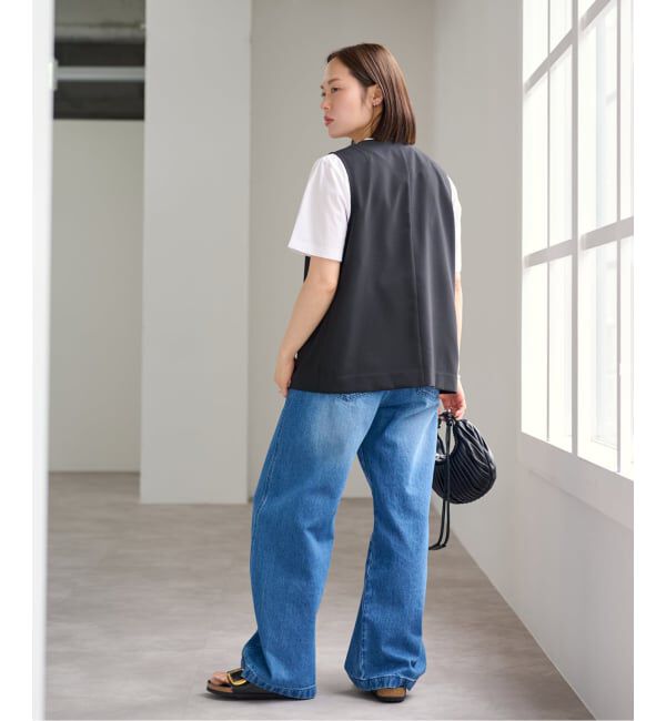 U by SPICK&SPAN「リネンライクウォッシャブルベスト」|その他|