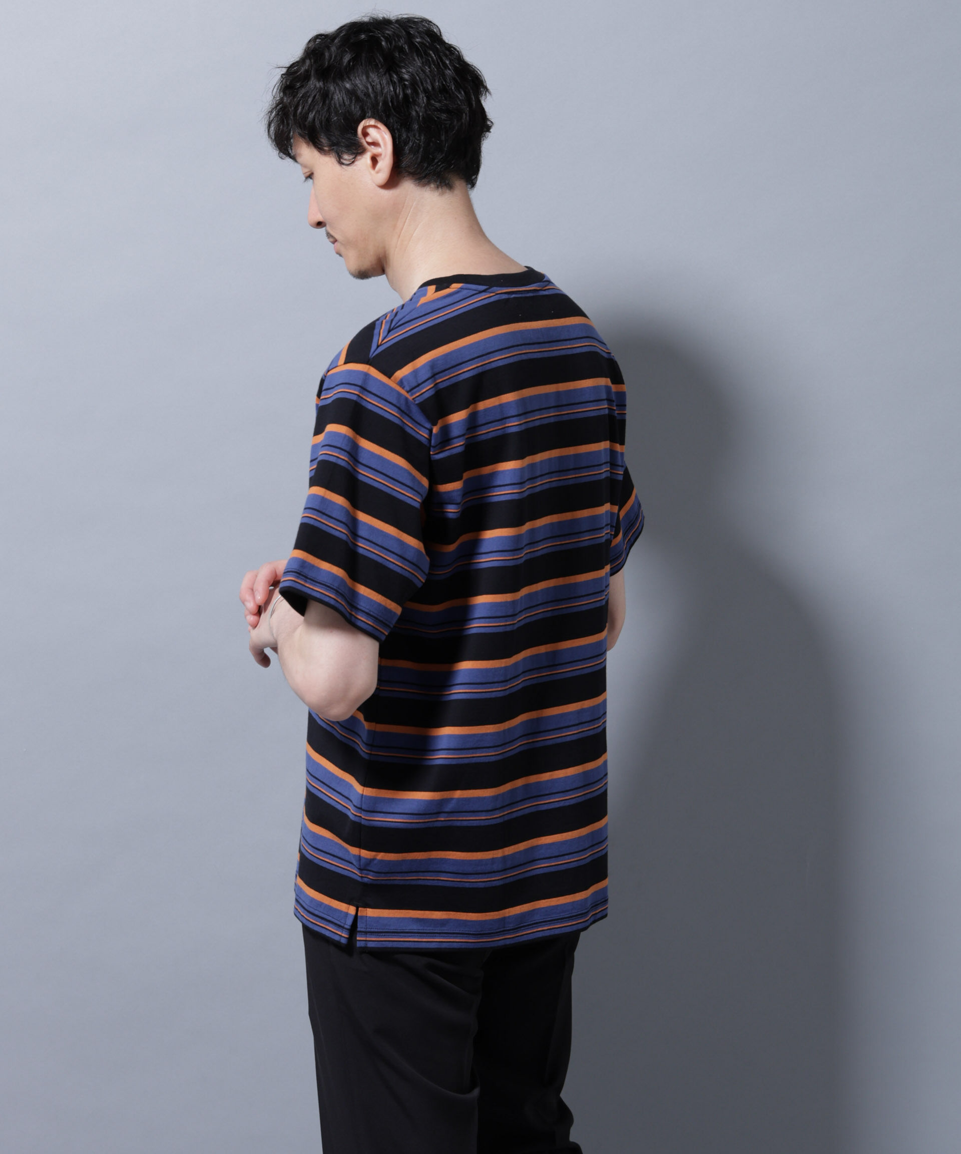 NANO universe「ナノベアボーダーTシャツ 半袖」|Tシャツ・カットソー|