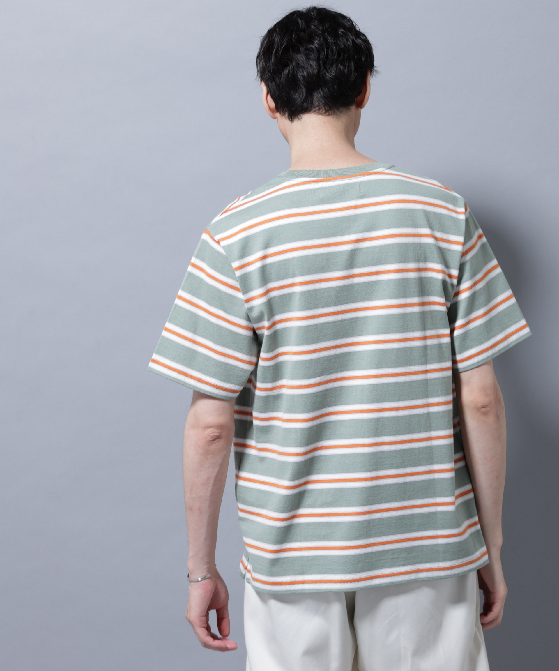 NANO universe「ナノベアボーダーTシャツ 半袖」|Tシャツ・カットソー|