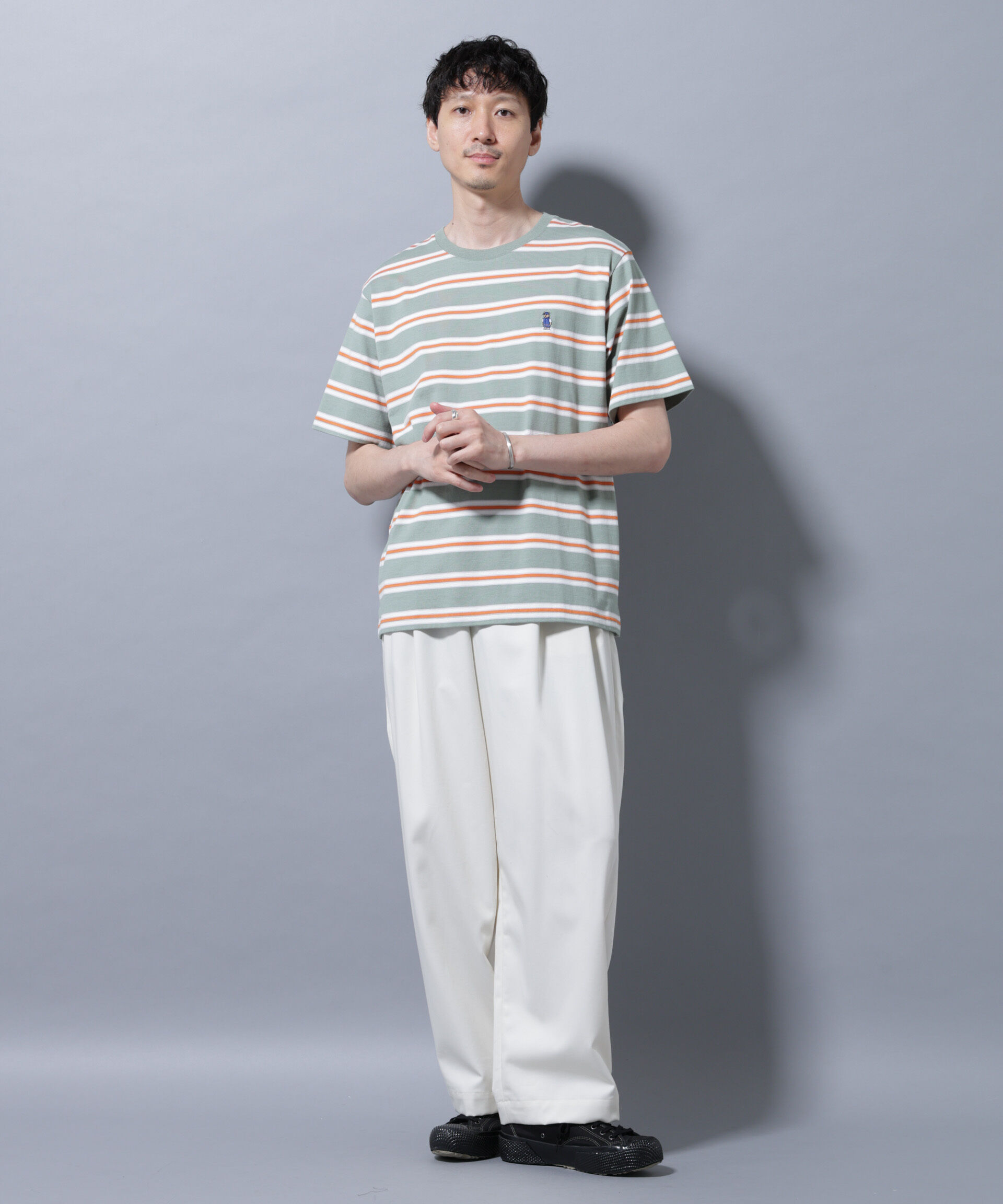 NANO universe「ナノベアボーダーTシャツ 半袖」|Tシャツ・カットソー|