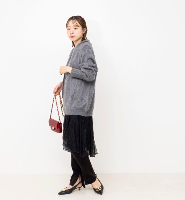 NOLLEY'S「【WEB限定】ウォッシャブルアシメレースキャミ」|キャミソール|