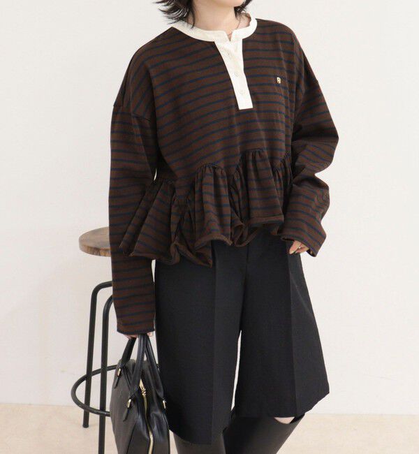 fredy emue「フリルヘムラガープルオーバー」|Tシャツ・カットソー|