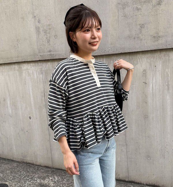 fredy emue「フリルヘムラガープルオーバー」|Tシャツ・カットソー|