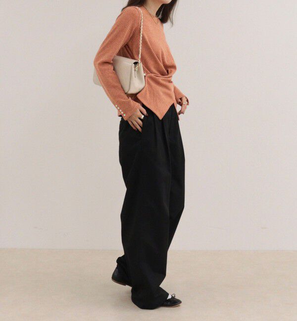 fredy emue「リブニットソーカシュクールプルオーバー」|Tシャツ・カットソー|