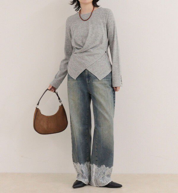 fredy emue「リブニットソーカシュクールプルオーバー」|Tシャツ・カットソー|