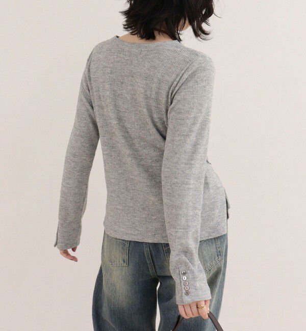 fredy emue「リブニットソーカシュクールプルオーバー」|Tシャツ・カットソー|