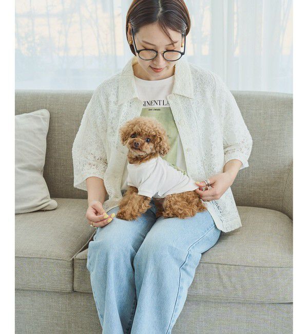 ROPE PICNIC PASSAGE「【DOG】RENU photo Tee/UVカット・接触冷感・リンクコーデ」|その他|