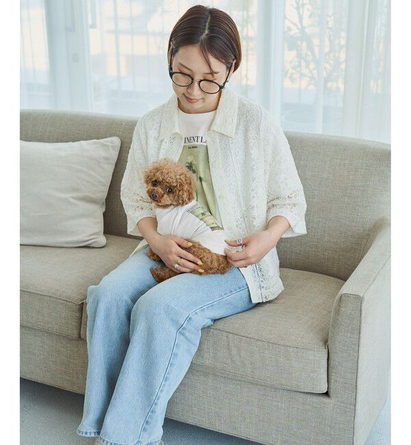 ROPE PICNIC PASSAGE「【DOG】RENU photo Tee/UVカット・接触冷感・リンクコーデ」|その他|