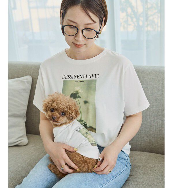 ROPE PICNIC PASSAGE「【DOG】RENU photo Tee/UVカット・接触冷感・リンクコーデ」|その他|
