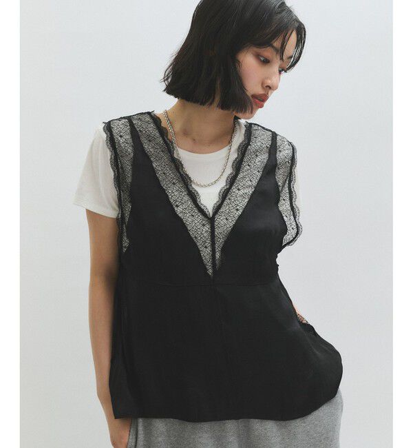 ADAM ET ROPE'「クラッシュベロアTシャツ」|Tシャツ・カットソー|