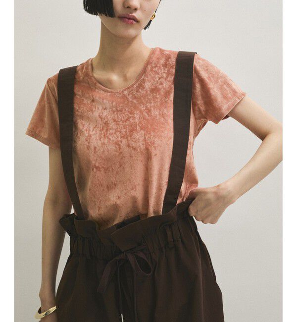 ADAM ET ROPE'「クラッシュベロアTシャツ」|Tシャツ・カットソー|