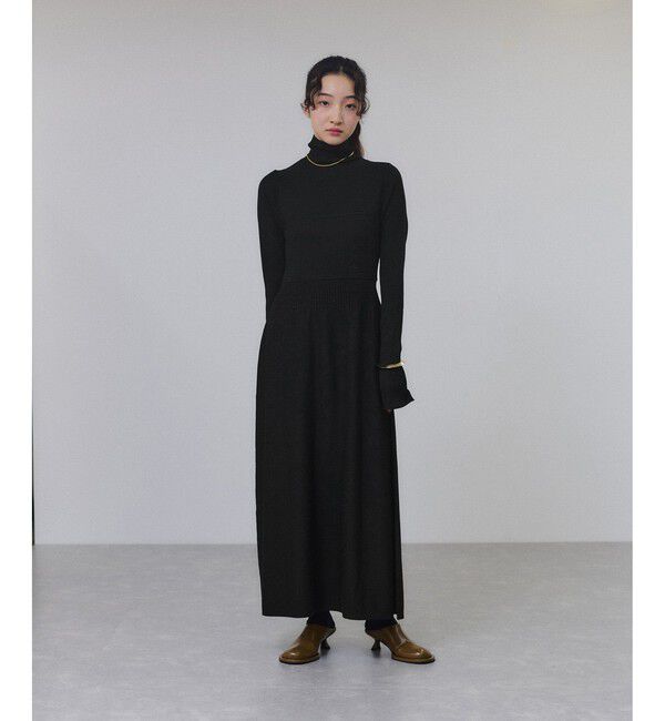 ADAM ET ROPE'「【WEB限定】・【定番】MIXパターンニットワンピース」|ワンピース|