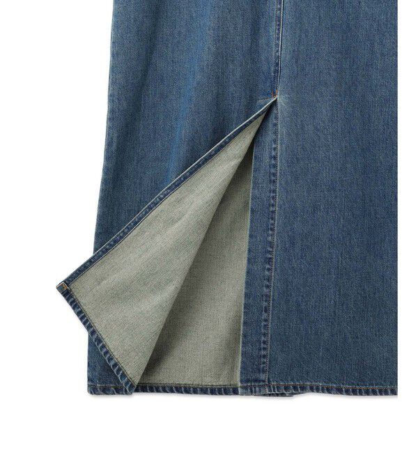 ADAM ET ROPE'「【WEB限定】デニムシャツロングワンピース」|ワンピース|