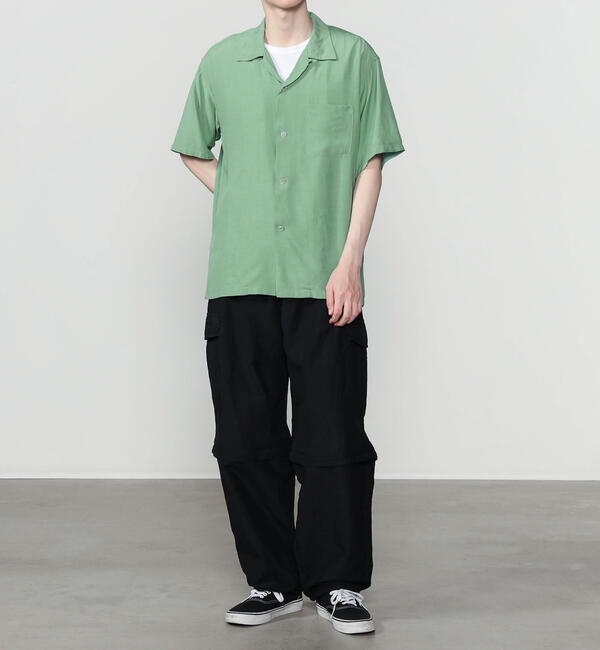  「STYLE EYES | 〈別注〉レーヨン ボウリングシャツ PLANE MEN」|シャツ・ブラウス|