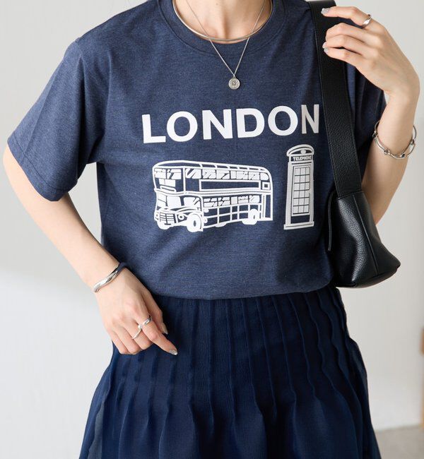  「【AMOU/アムー】ロンドンロゴTシャツ」|Tシャツ・カットソー|
