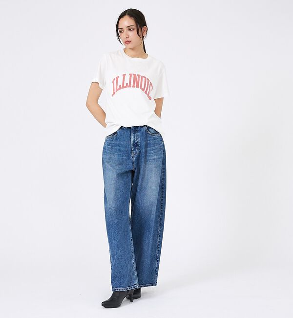 Rouge vif「【REMI RELIEF / レミレリーフ】LW加工/ロゴT/ILLNOIS」|Tシャツ・カットソー|