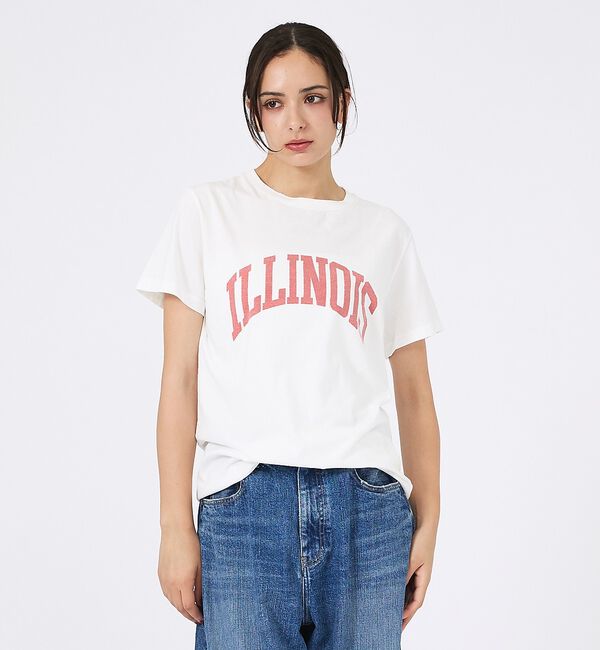 Rouge vif「【REMI RELIEF / レミレリーフ】LW加工/ロゴT/ILLNOIS」|Tシャツ・カットソー|