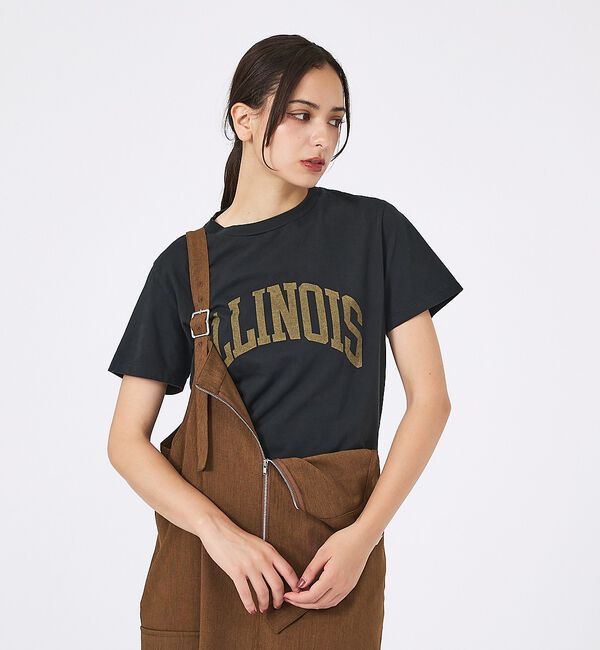 Rouge vif「【REMI RELIEF / レミレリーフ】LW加工/ロゴT/ILLNOIS」|Tシャツ・カットソー|