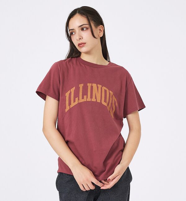 Rouge vif「【REMI RELIEF / レミレリーフ】LW加工/ロゴT/ILLNOIS」|Tシャツ・カットソー|