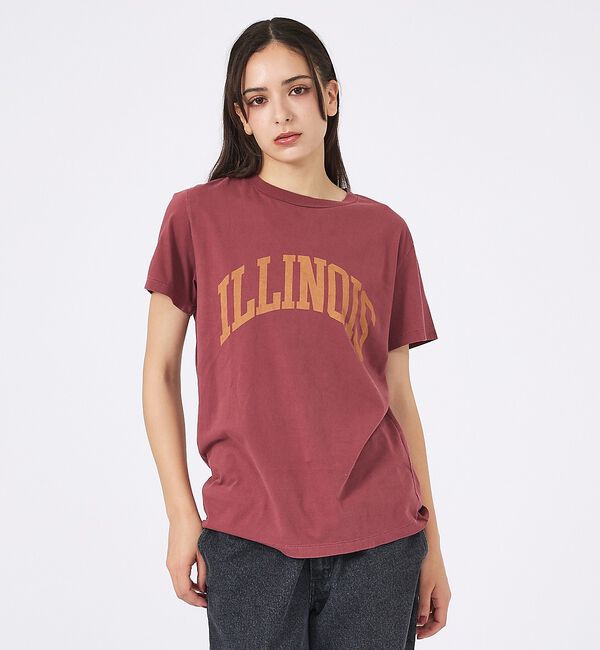 Rouge vif「【REMI RELIEF / レミレリーフ】LW加工/ロゴT/ILLNOIS」|Tシャツ・カットソー|