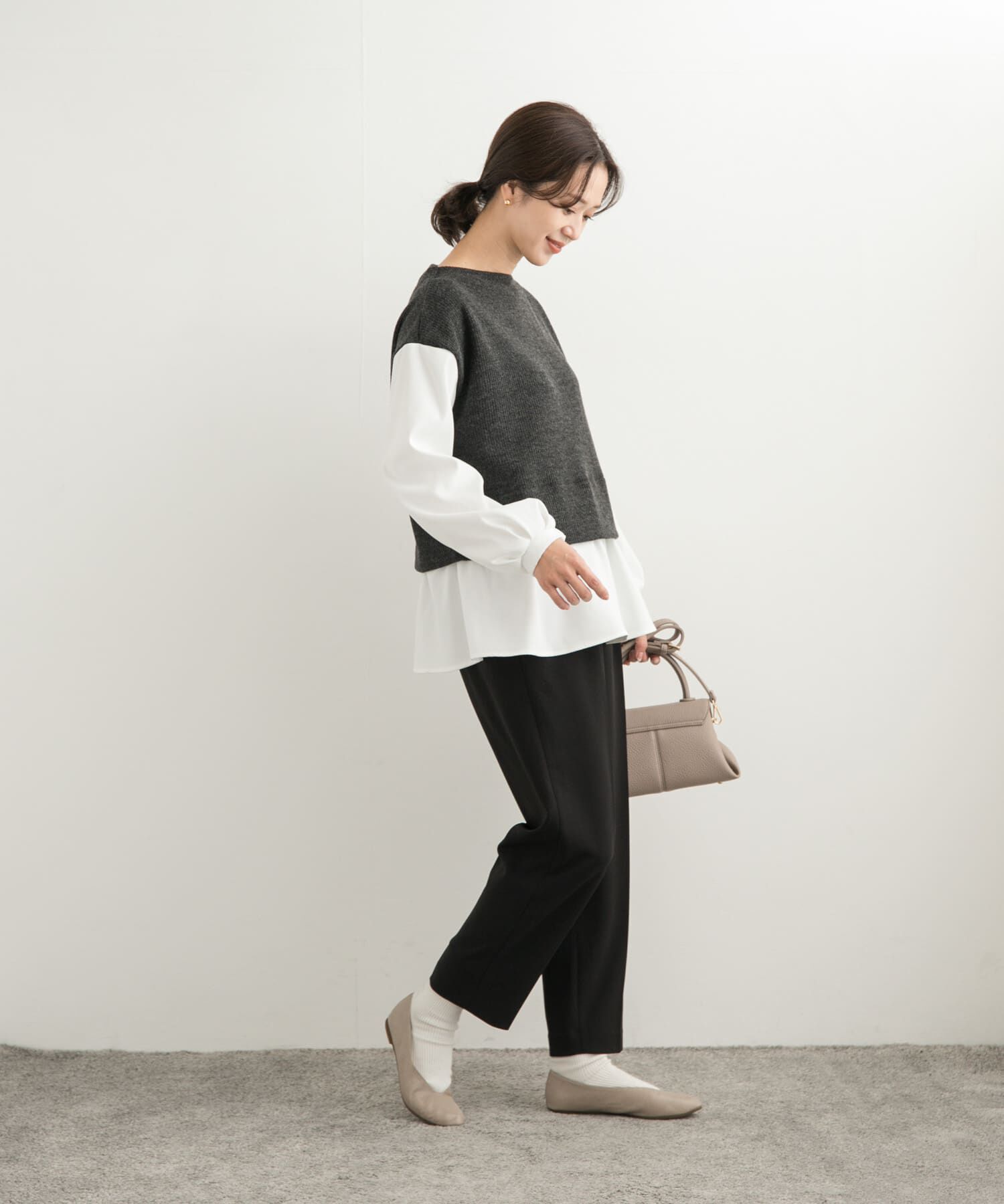 URBAN RESEARCH DOORS「カットジョーゼットテーパードパンツ」|その他|