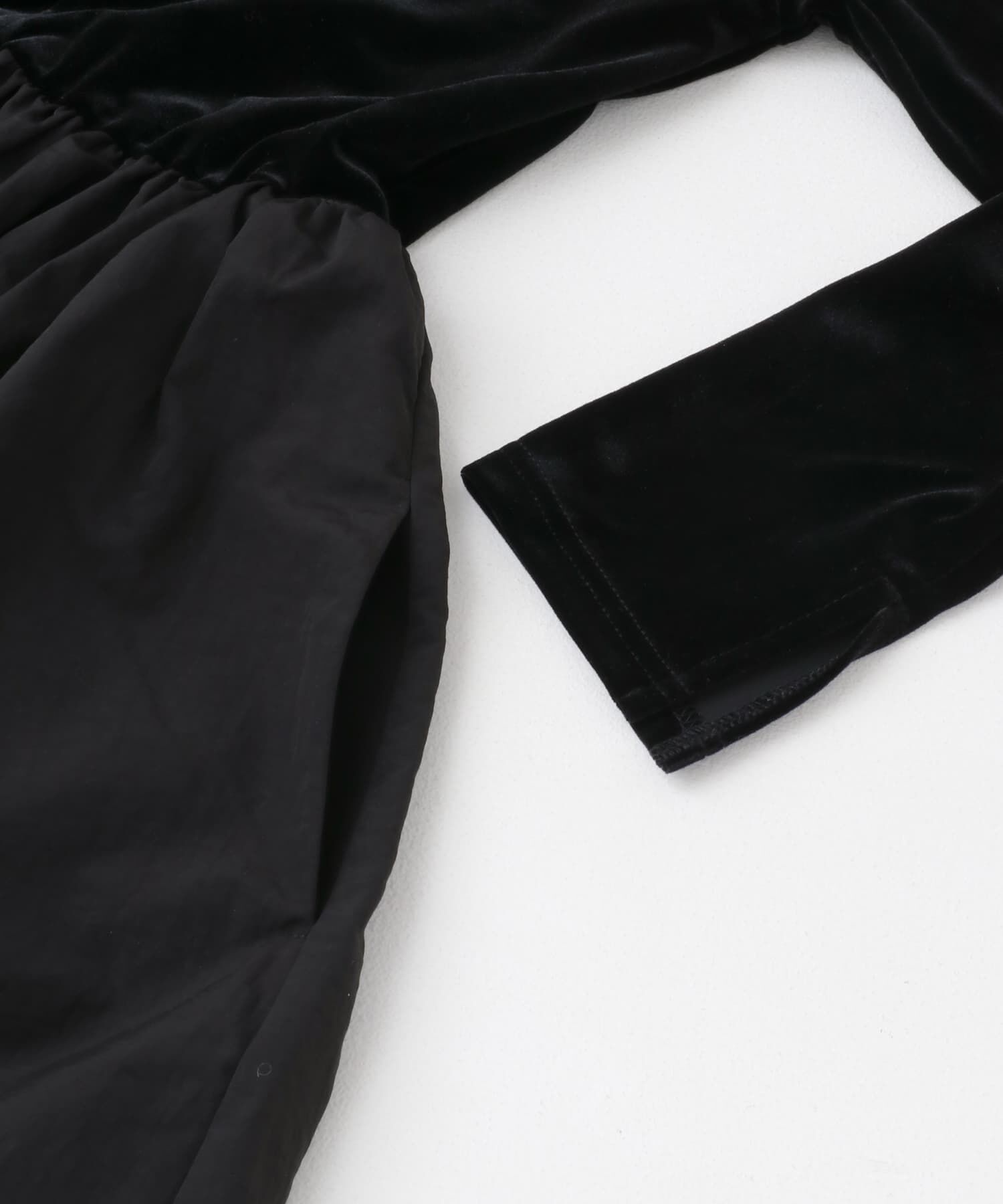 URBAN RESEARCH ROSSO「『WEB限定』ベロアドッキングワンピース」|ワンピース|