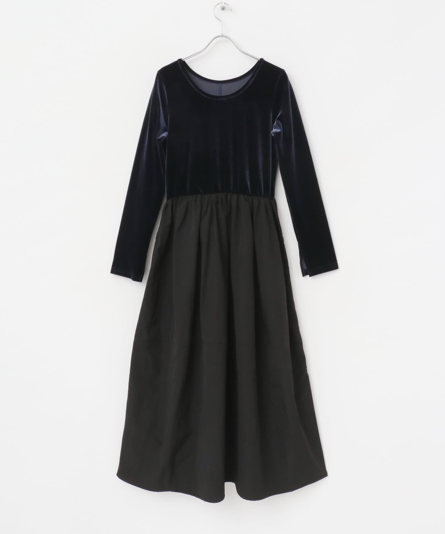 URBAN RESEARCH ROSSO「『WEB限定』ベロアドッキングワンピース」|ワンピース|