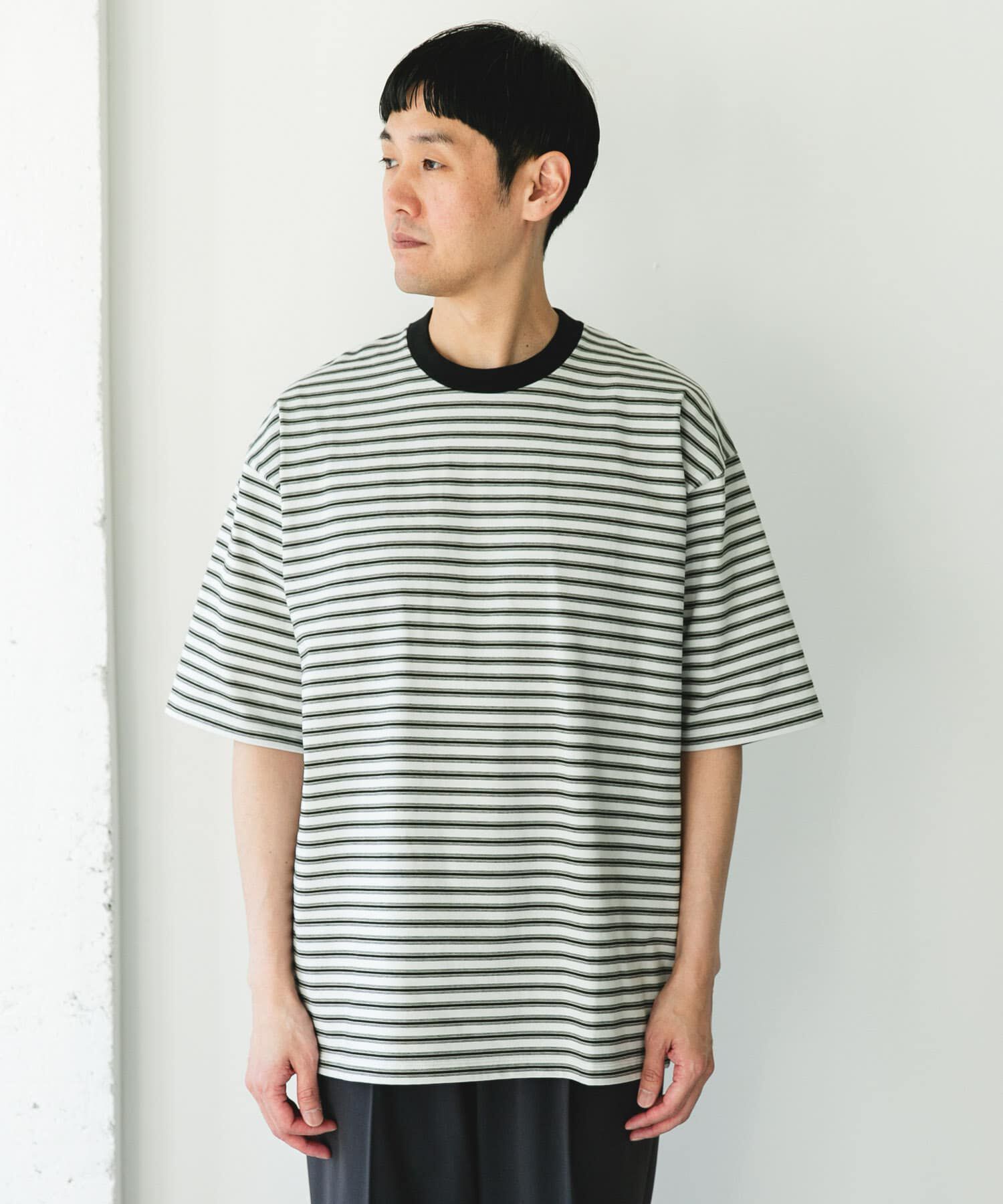 URBAN RESEARCH DOORS「プレーティングマルチボーダーTシャツ」|Tシャツ・カットソー|