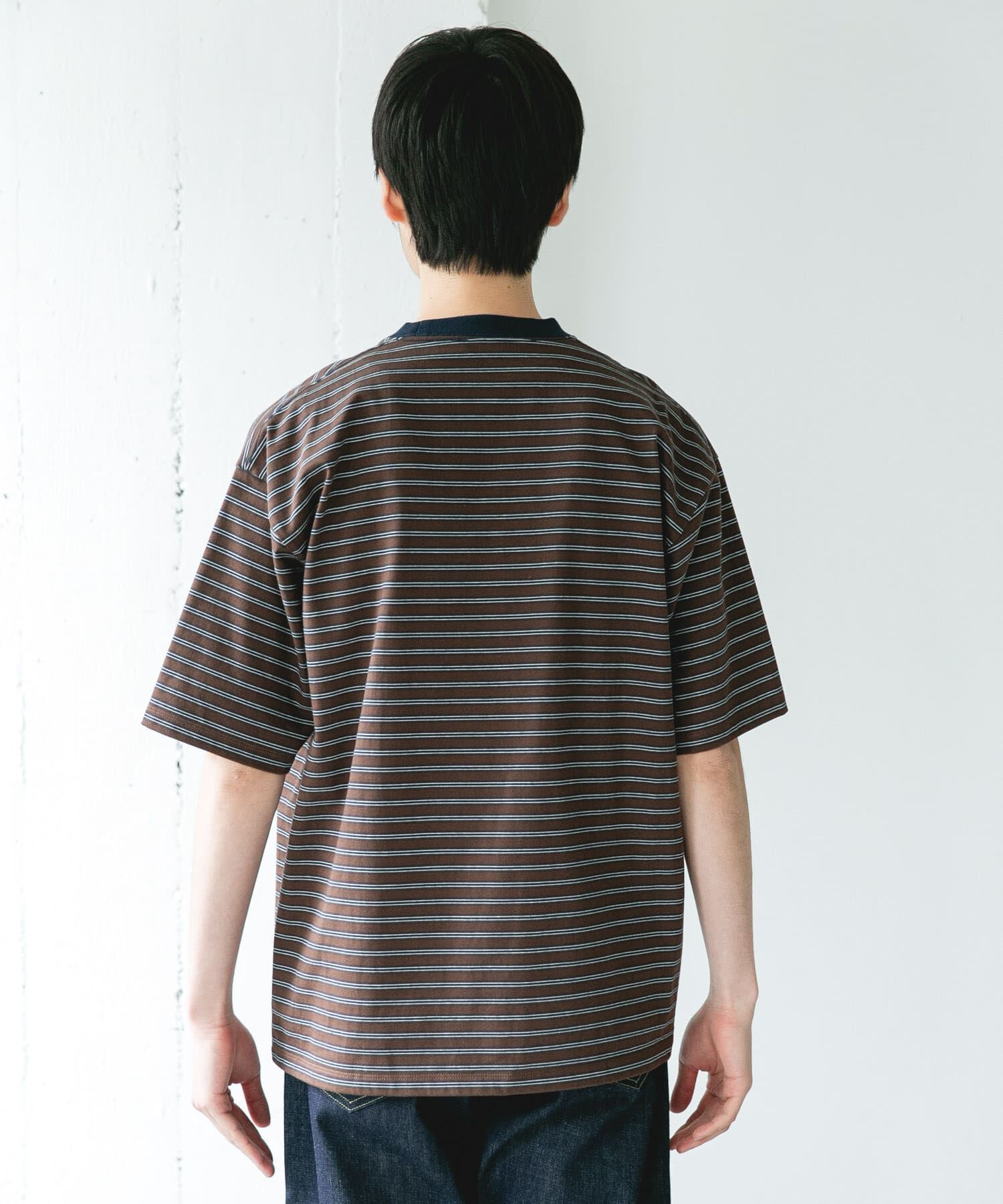 URBAN RESEARCH DOORS「プレーティングマルチボーダーTシャツ」|Tシャツ・カットソー|